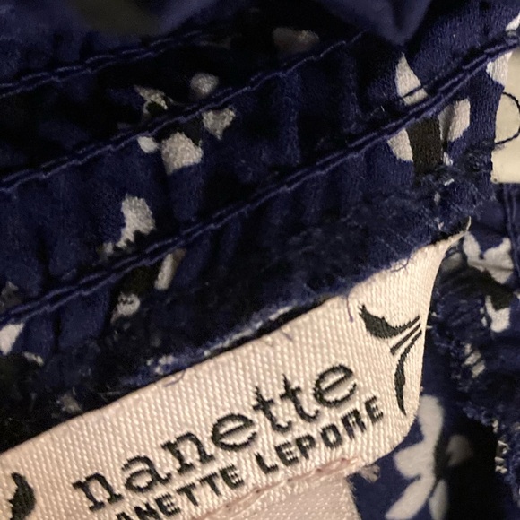 Nanette Lepore Blue and White Dress Size 6 to 7 - Picture 2 of 4